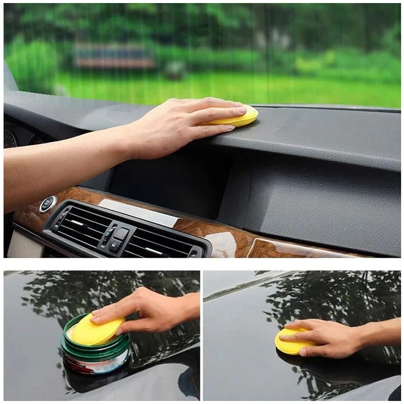 Wax Applicator Pad - 12Pcs 라운드 자동차 왁싱 폴리쉬 폼