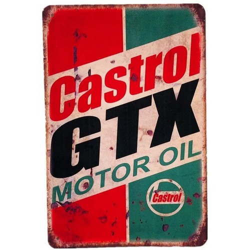 2026년형 캐스트롤 GTX 모터 오일 틴 사인 레트로 - Castrol Oil Gtx 리뷰 및 가격
